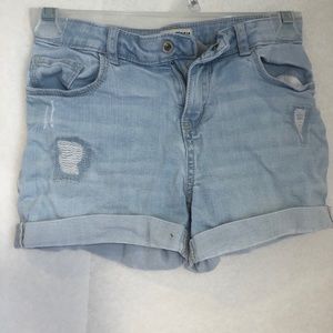 Oshkosh B’gosh girls distress denim shorts, size 7